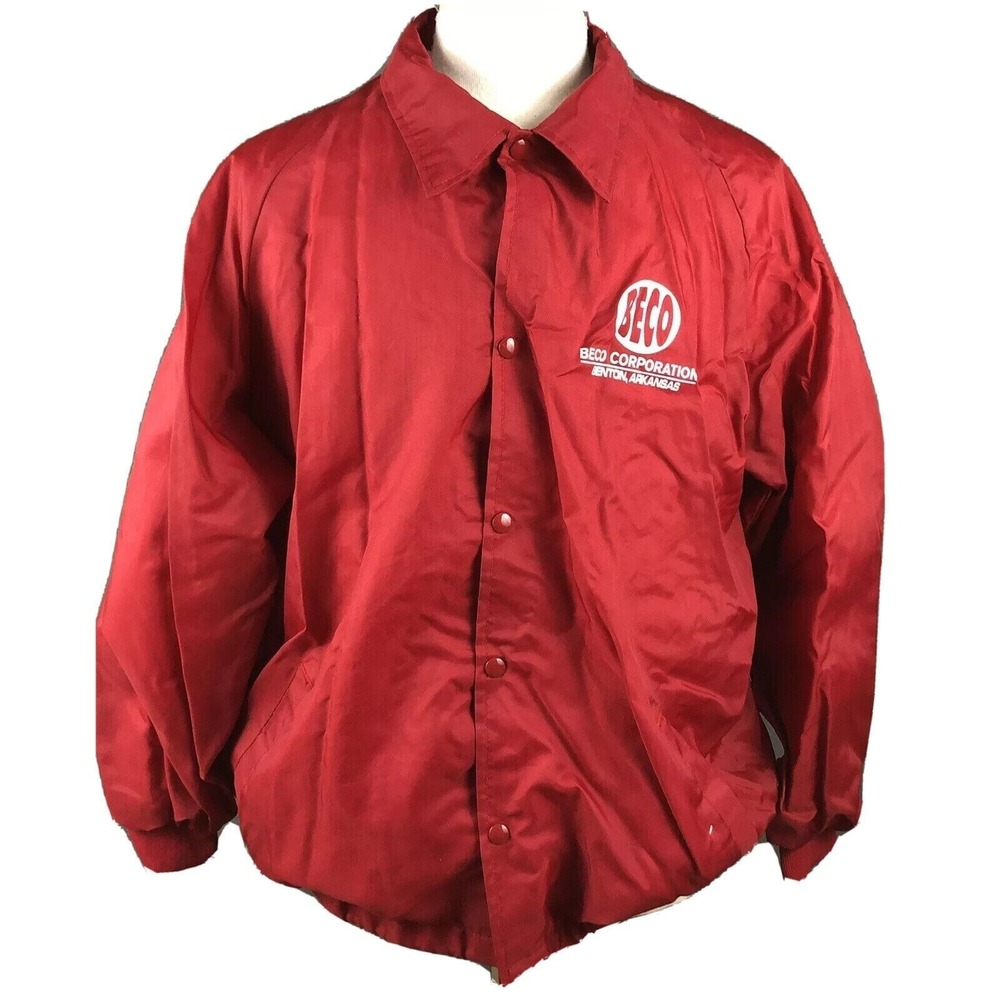 Westark Vintage 70s Nylon Jacket Size XL Beco Arkansas Lined Windbreaker‎ USA